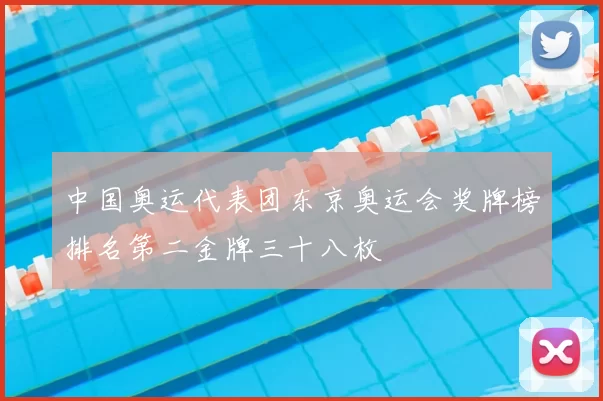 中国奥运代表团东京奥运会奖牌榜排名第二金牌三十八枚